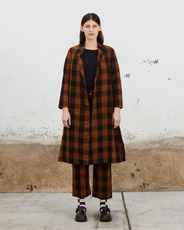 Notch Jacket in Copper Plaid