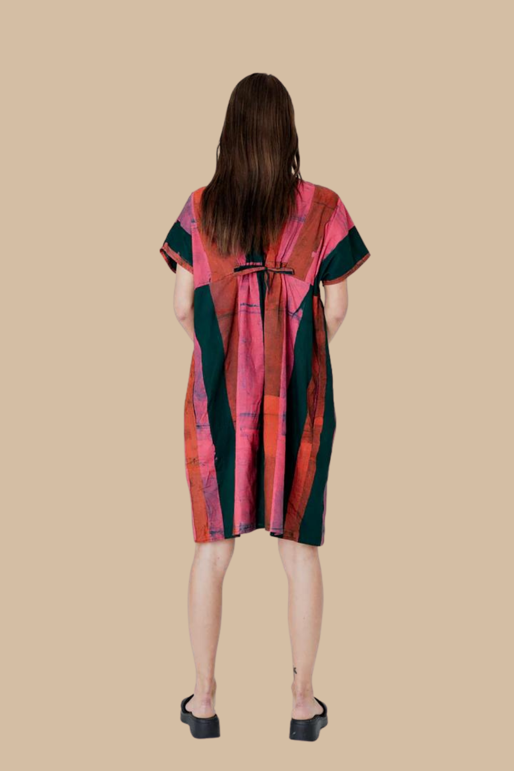 Bata Dress in Carmine