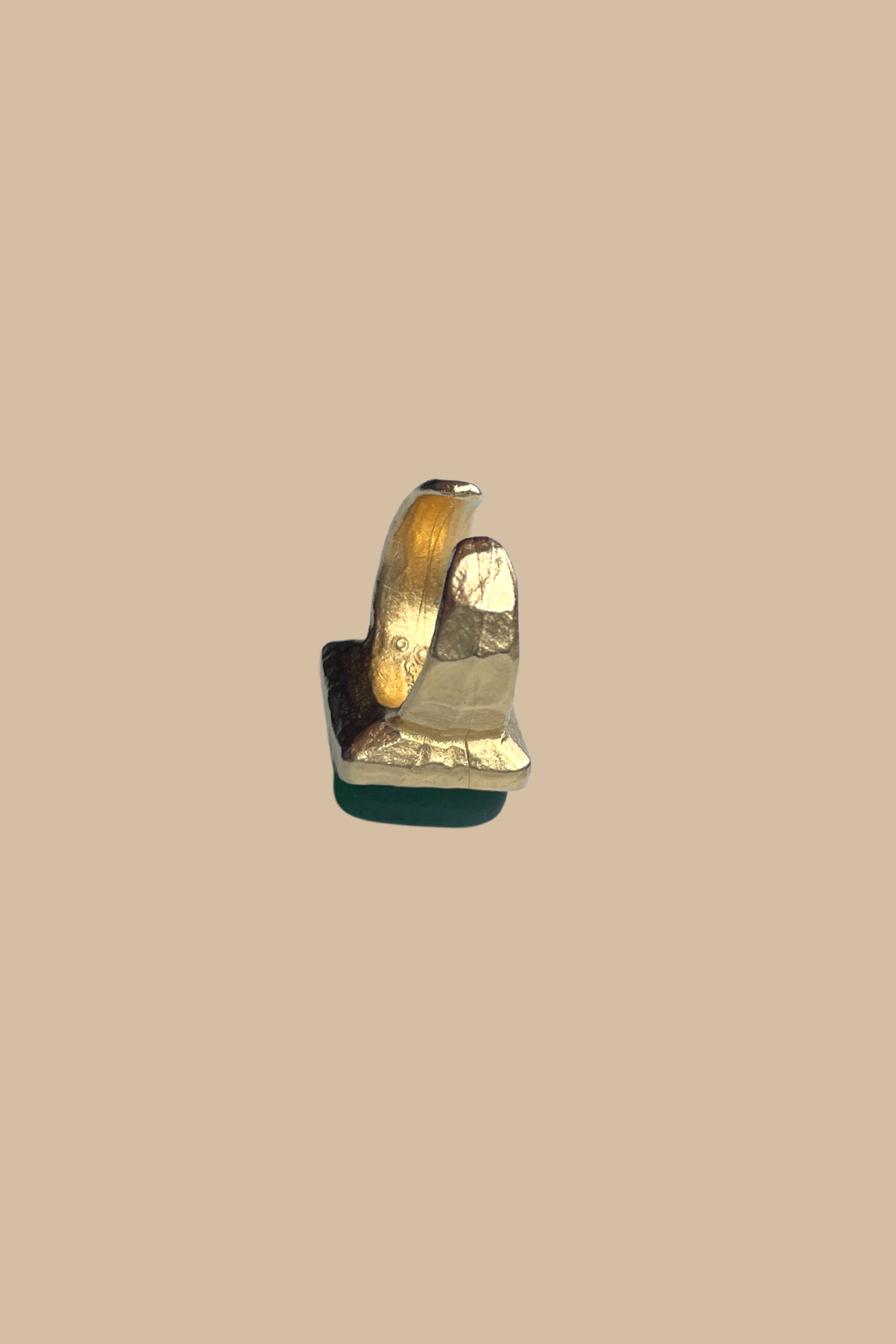Pine Cube Ring in Gold
