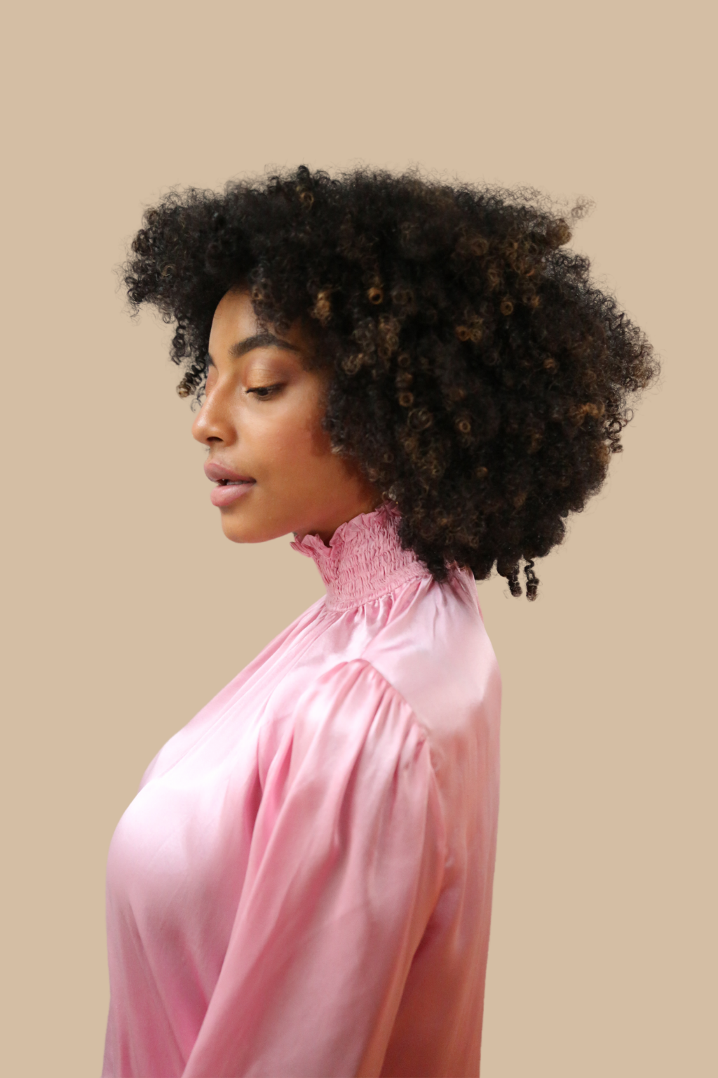 Mallika Top in Cameo Pink Silk Charmeuse