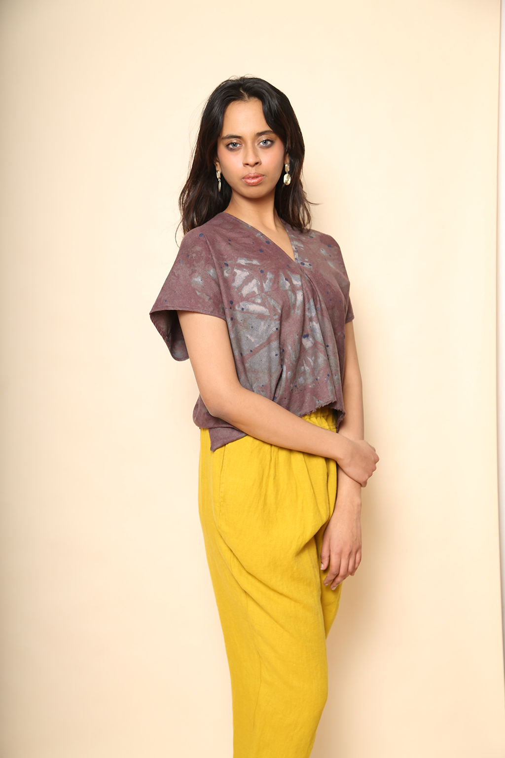 Carpenter Pants in Linen, Gold