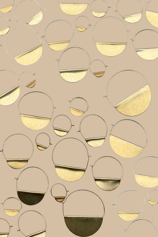 Half Moon Hoop Earrings