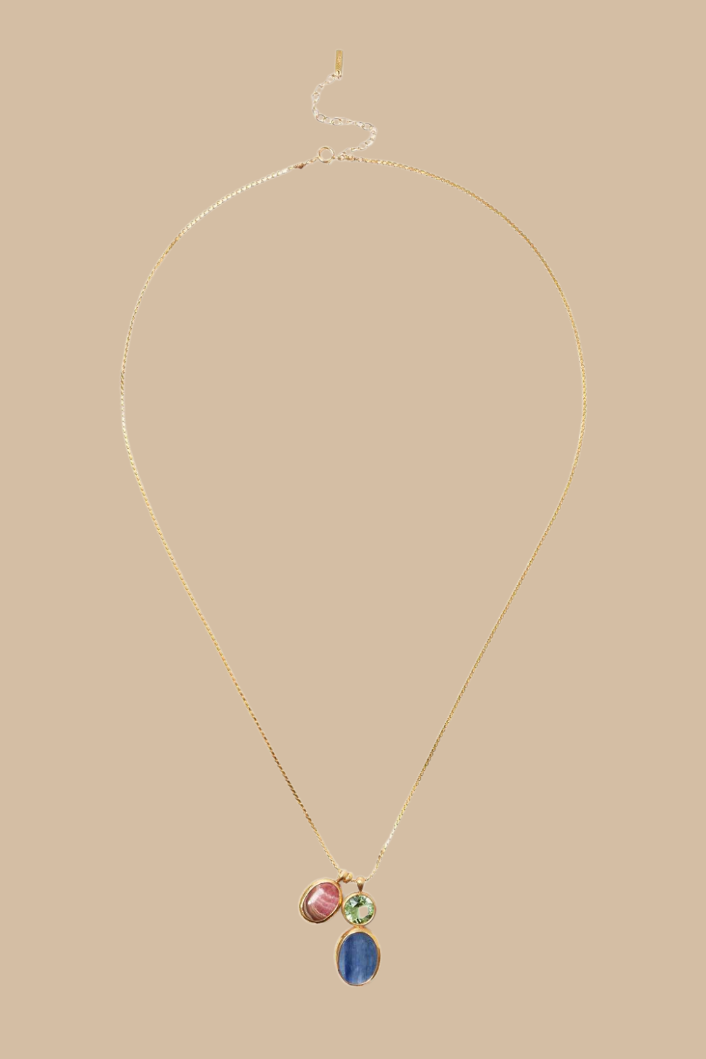 Sardinia Bezel Set Charm Necklace