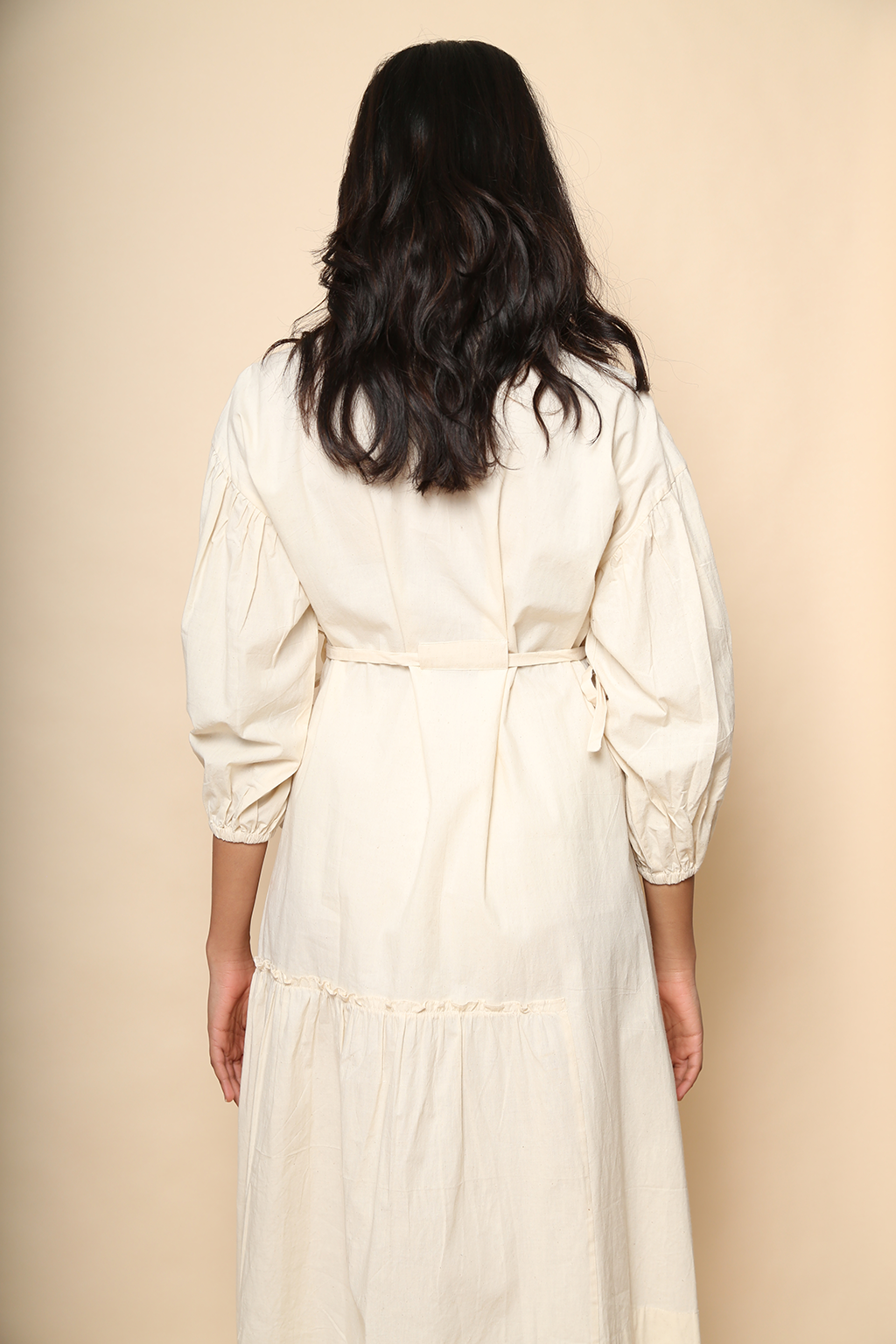 Veena Wrap Dress in Raw