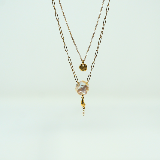 Tiered White Pearl Necklace