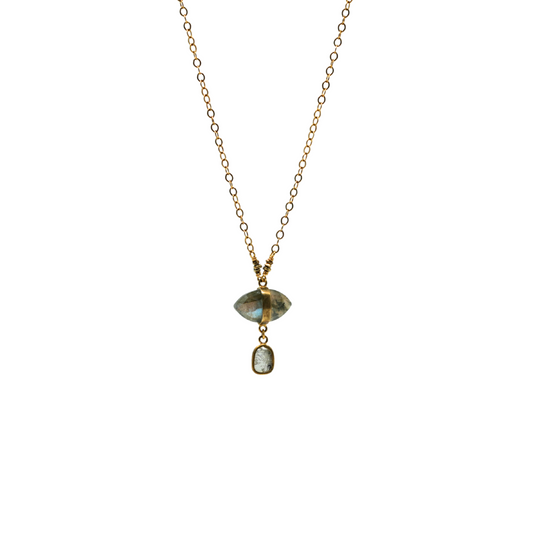 Wrapped Labradorite Necklace