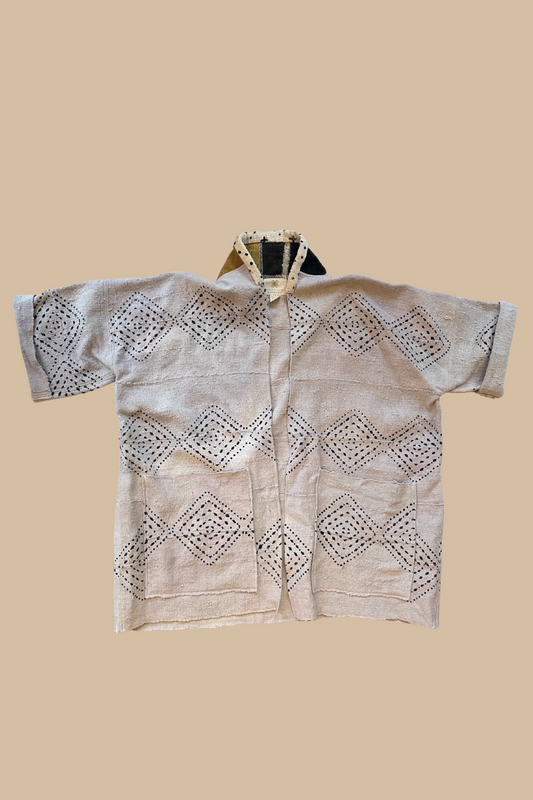 Harbor Jacket, Mudcloth - Grey Diamond