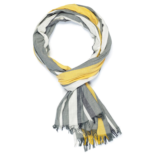 Westside Grey Scarf in Marigold