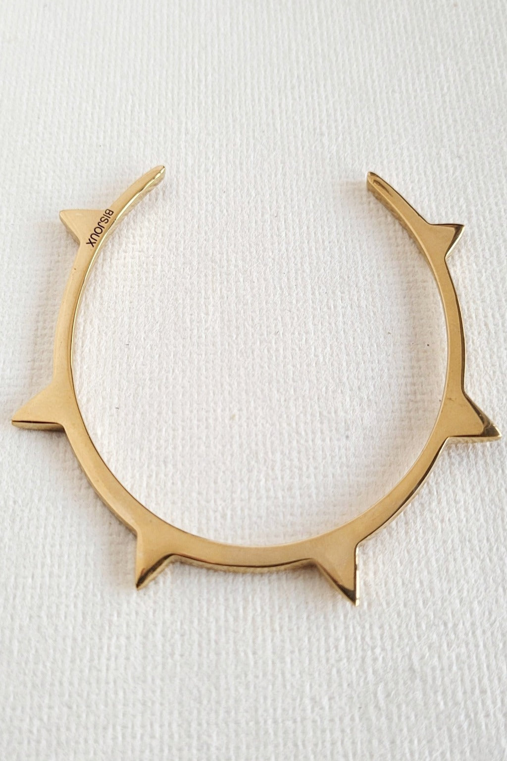 Brass Spike Bangle