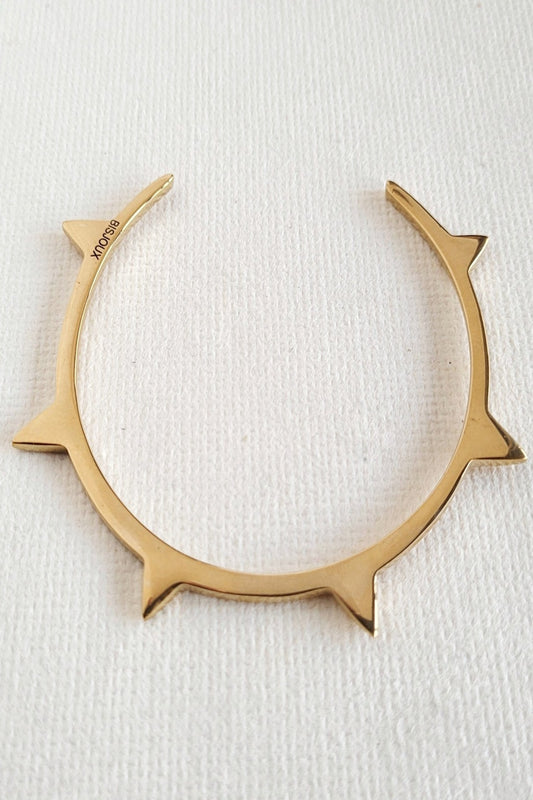 Brass Spike Bangle