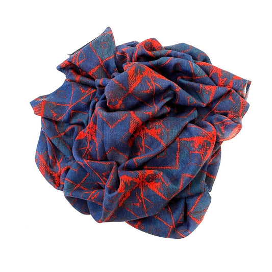 Wool and Silk Stole in Poppy