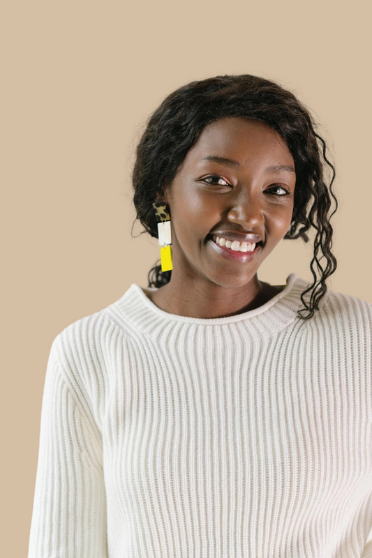 Poppy Neon Drop Earrings