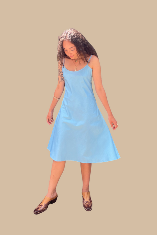 Bias Cut Cotton Slip in Cove