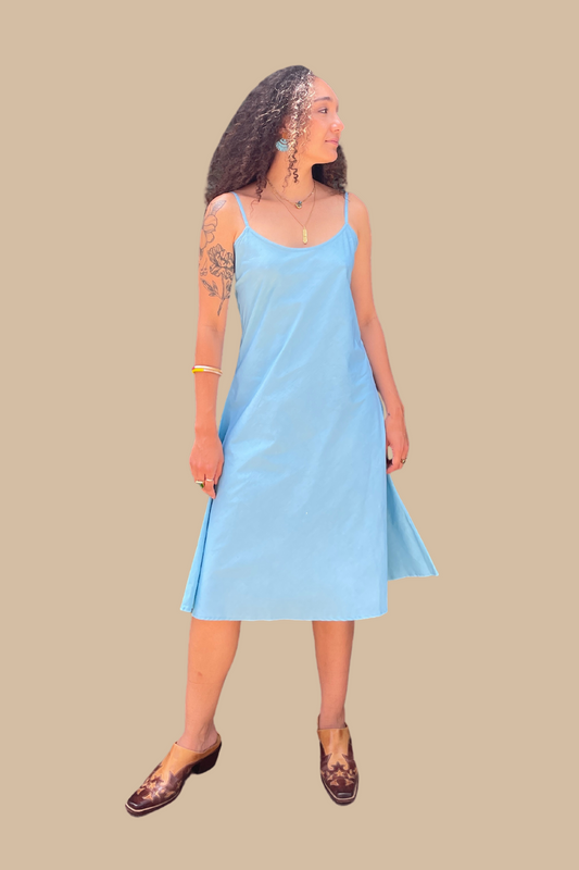 Bias Cut Cotton Slip in Cove