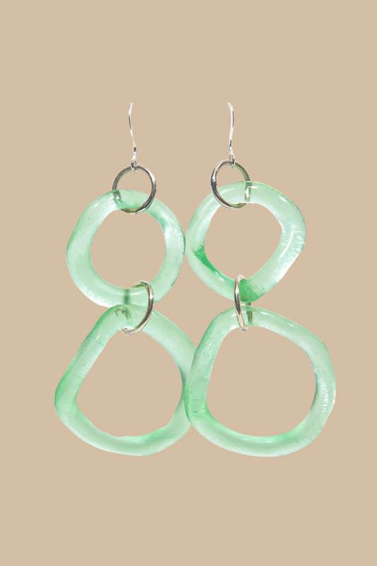Coca-Cola Glass Wave Earrings