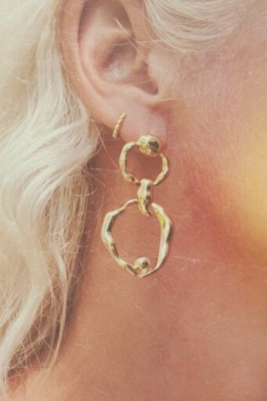 Organic Door Knocker Earrings