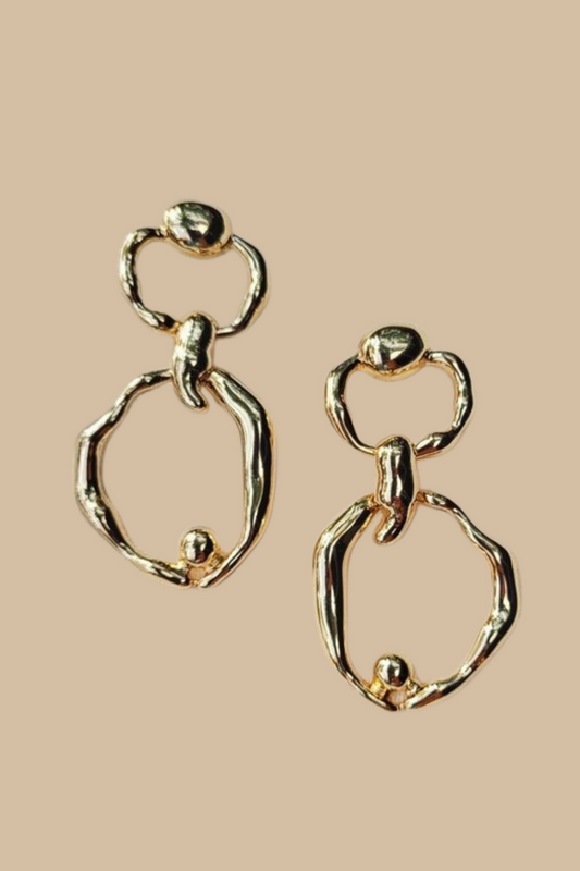 Organic Door Knocker Earrings