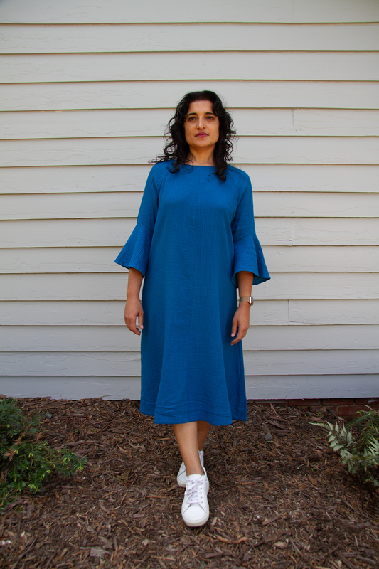 Cascade Dress, Laguna Blue