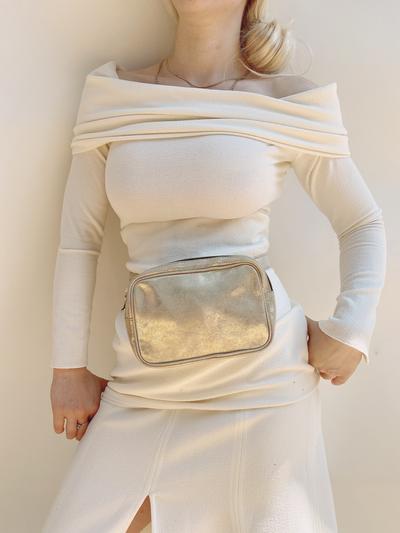 Cassandra Belt Bag in Gold