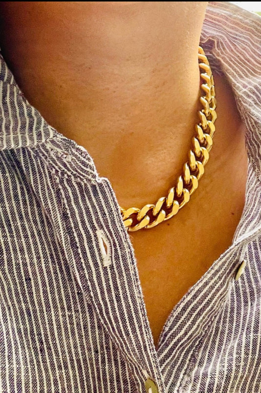 Heavy Gold Curb Chain