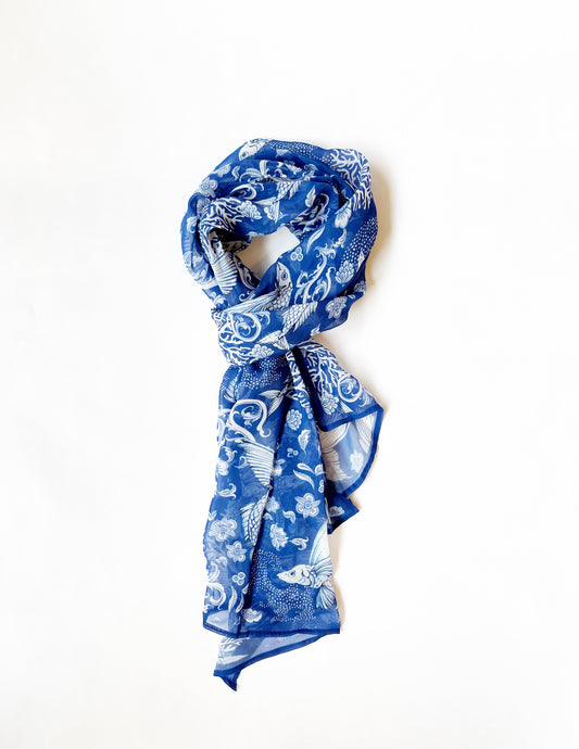 Sahila Scarf, Indigo