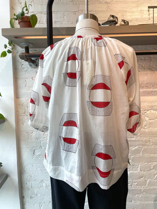 Circe Blouse in Lantern
