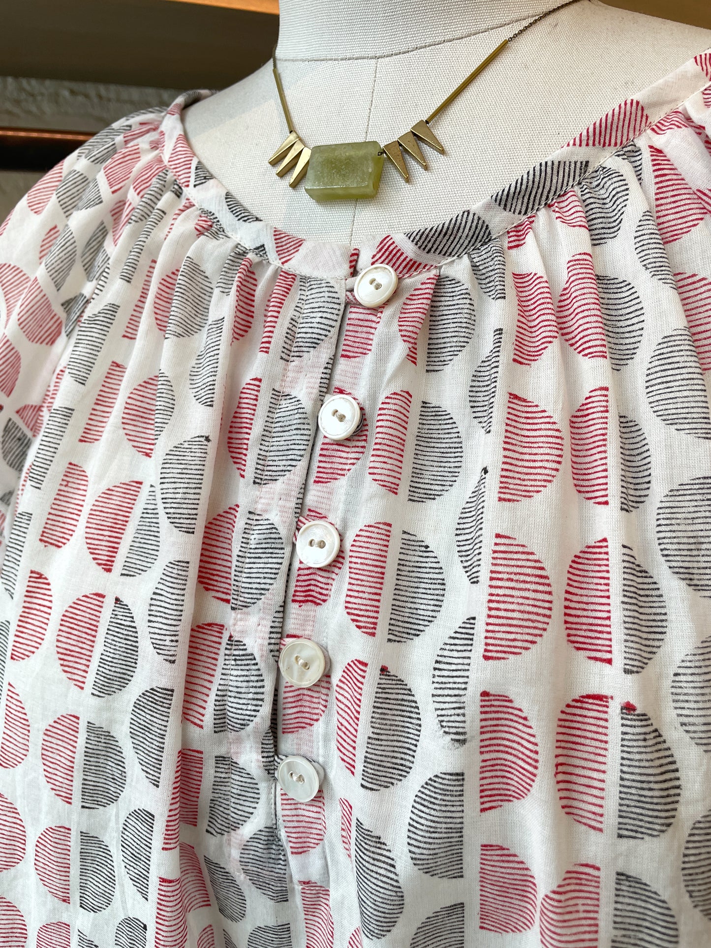 Circe Blouse in Half Moons