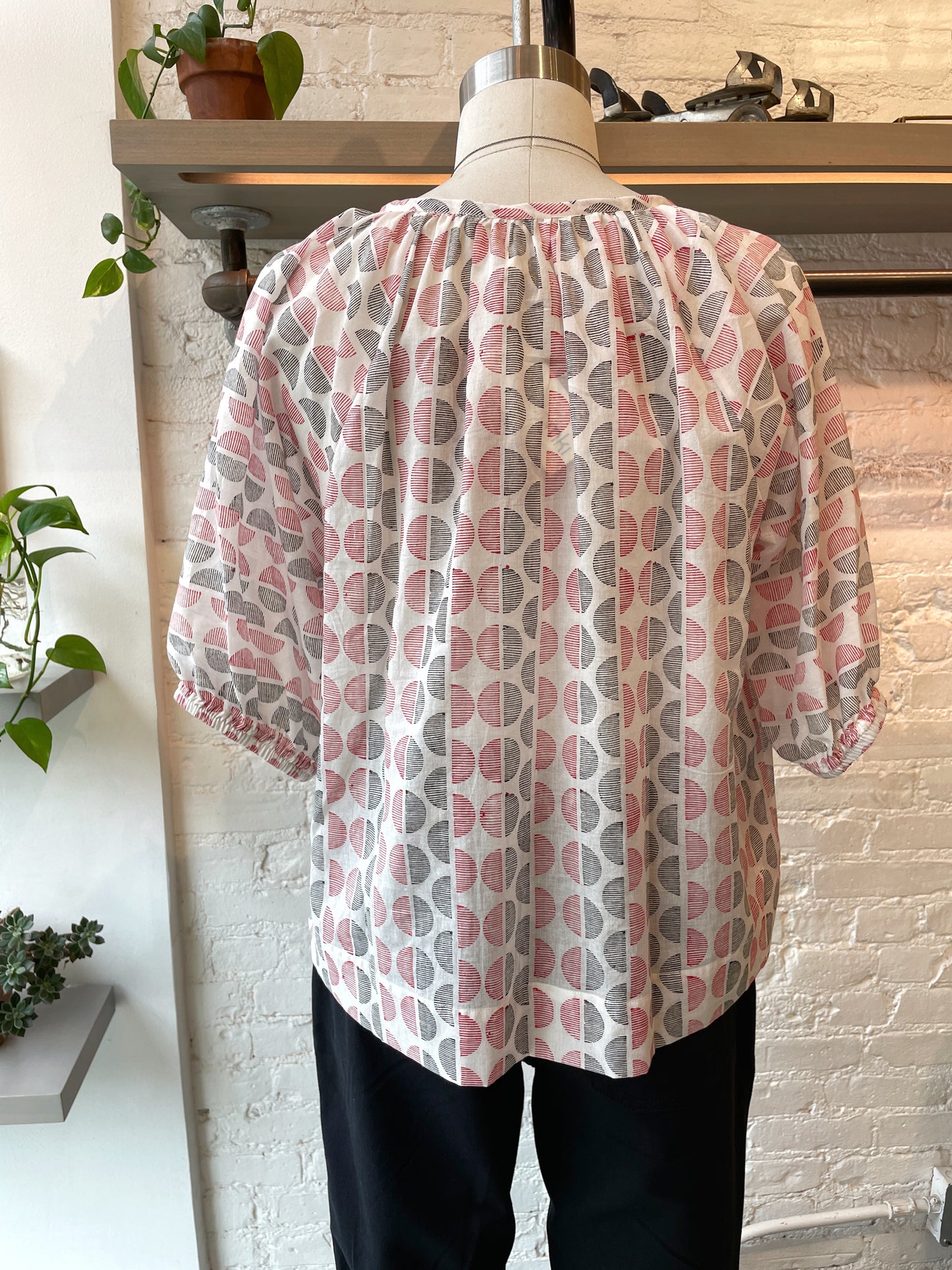 Circe Blouse in Half Moons