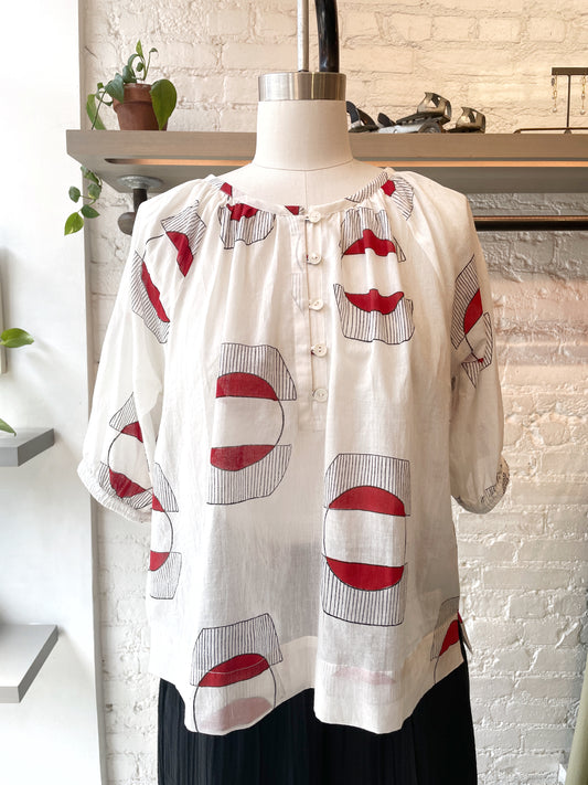 Circe Blouse in Lantern