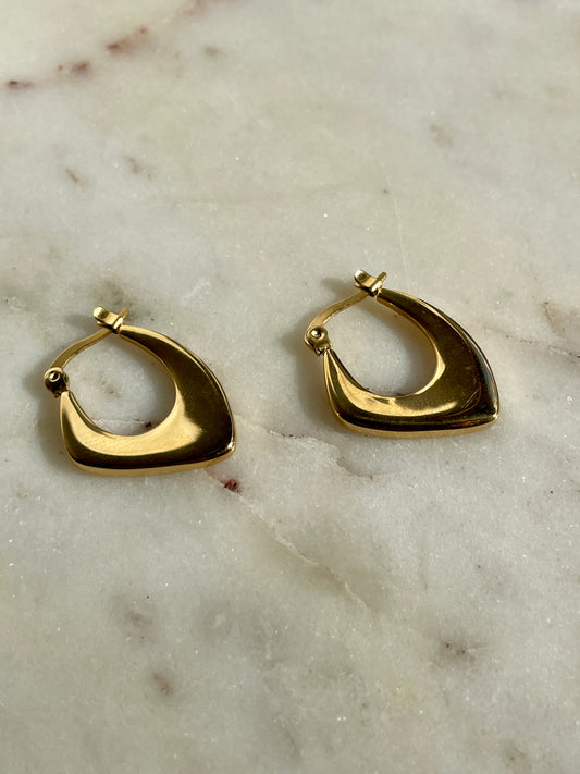 Triangle Hoop Earrings