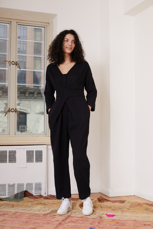 Venus Wrap Jumper in Night