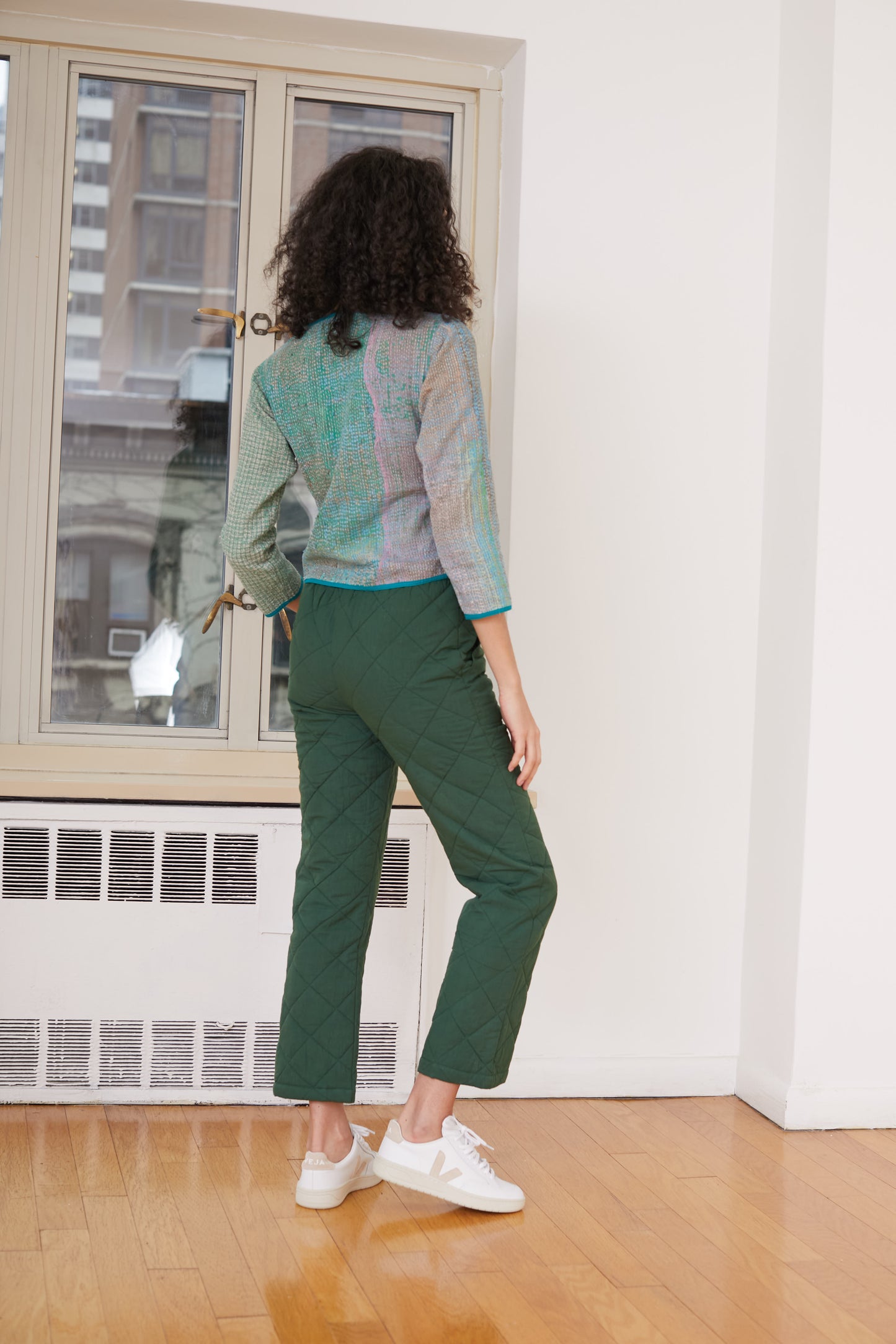 Cozy Quilted Pants in Pine