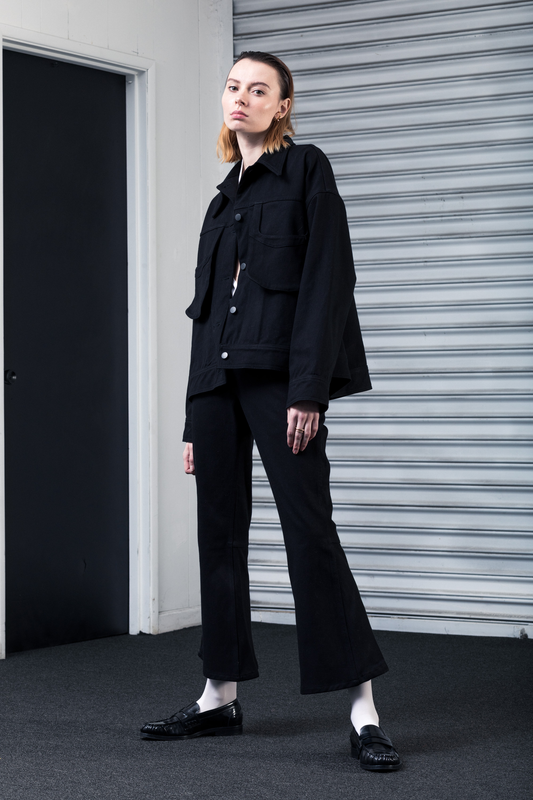 Diego Flare Pants, Galaxy Black