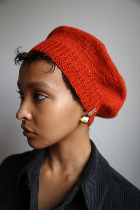 Merino Beret, Burnt Orange