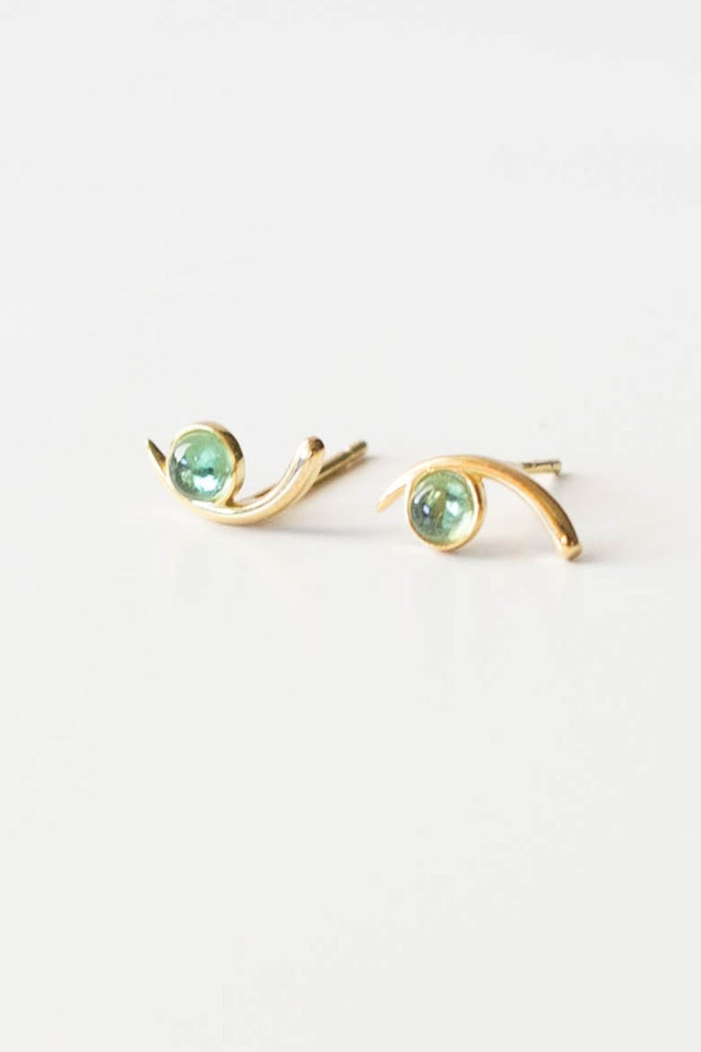 Tourmaline Cove Studs Gold