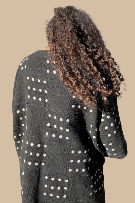 Harbor Jacket, Mudcloth - Black Stars