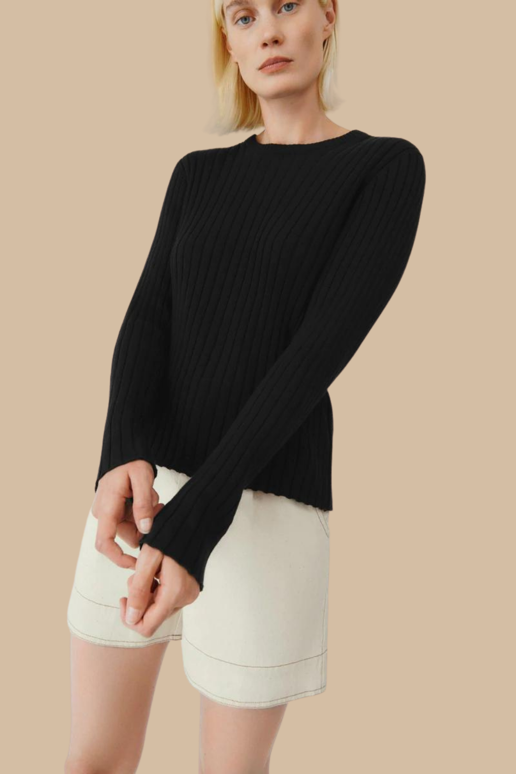 Element Knit Top Black
