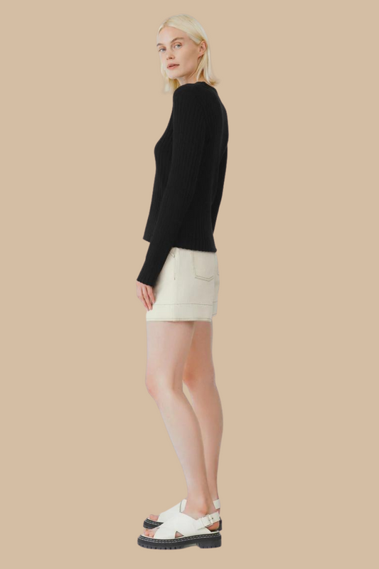 Element Knit Top Black