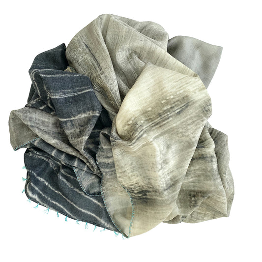 Fine Wool Stole in Birch