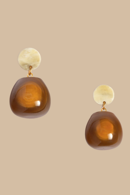 Charlotte Earrings, Mustard