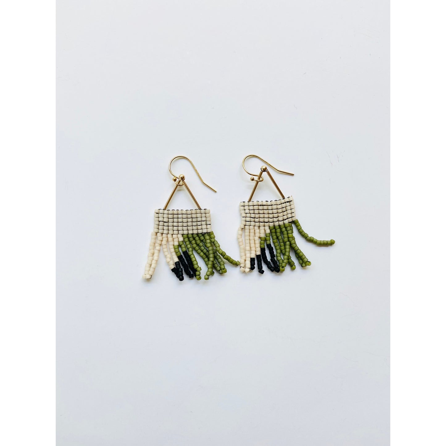 Beaded Fringe Earrings