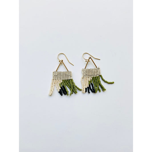 Beaded Fringe Earrings
