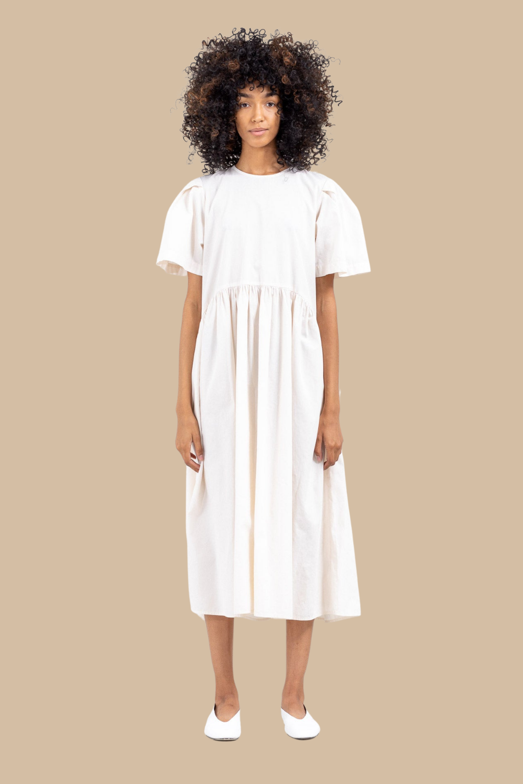 Spring Garden Dress, White