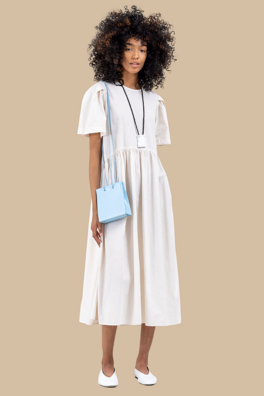 Spring Garden Dress, White