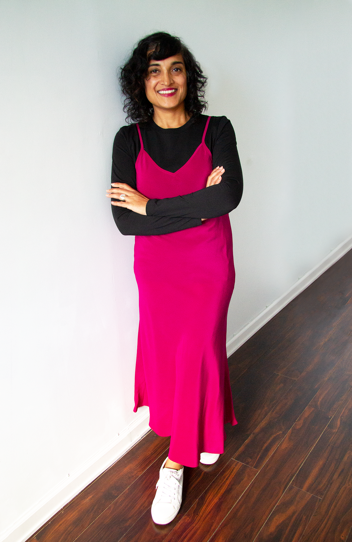 Pre-order: Iva Pink Silk Crepe Slip Dress